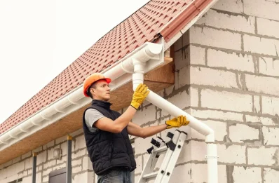Pose et remplacement de gouttières à Buding